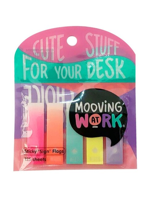Post'it sign color transparente x125 Mooving Multicolor-1