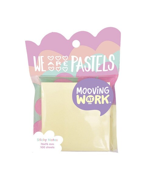 Notas adesivas 76x76 100 folhas pastel Mooving Multicolor-4