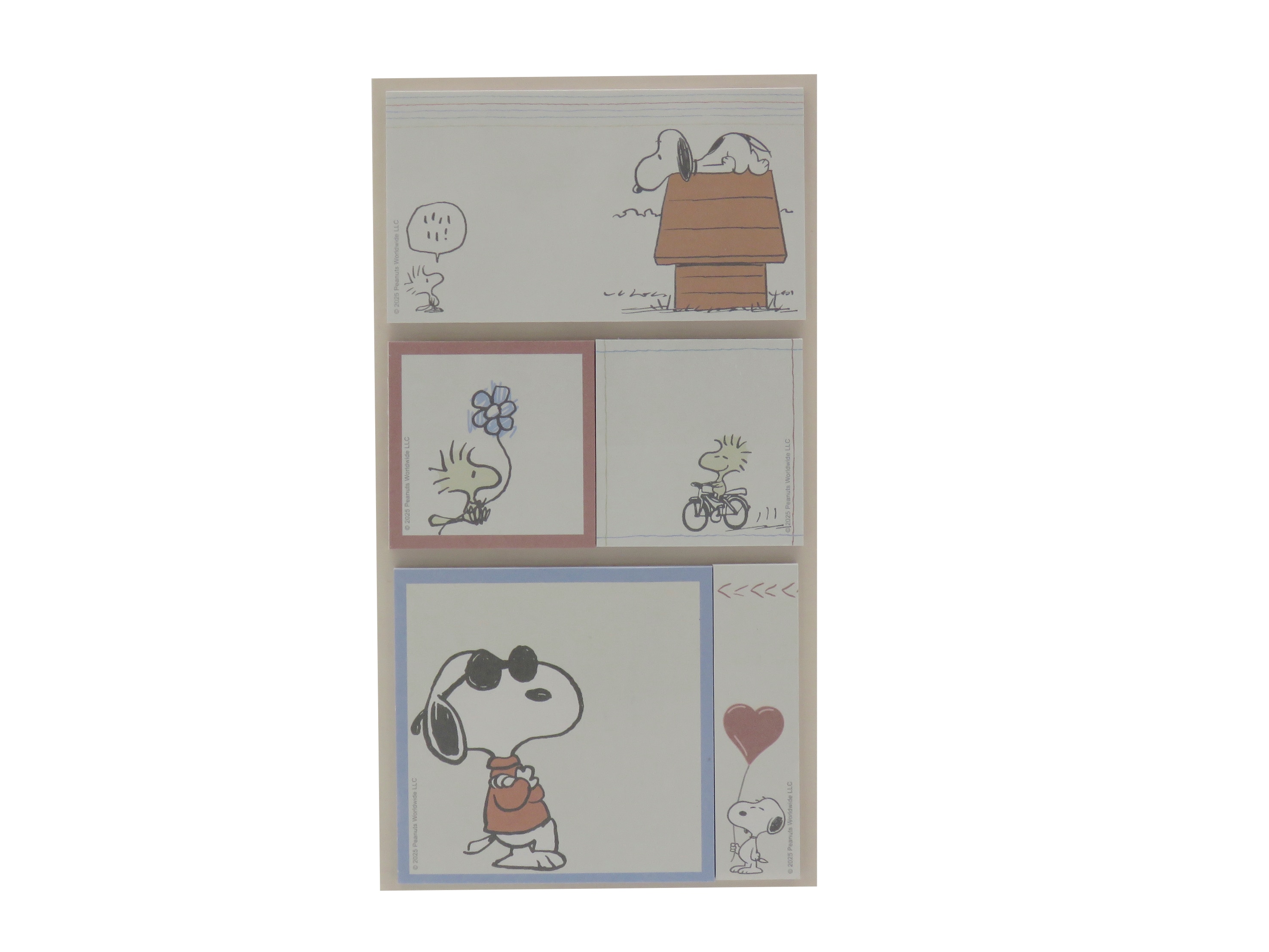 Pack de Notas Adesivas Snoopy Bege-3