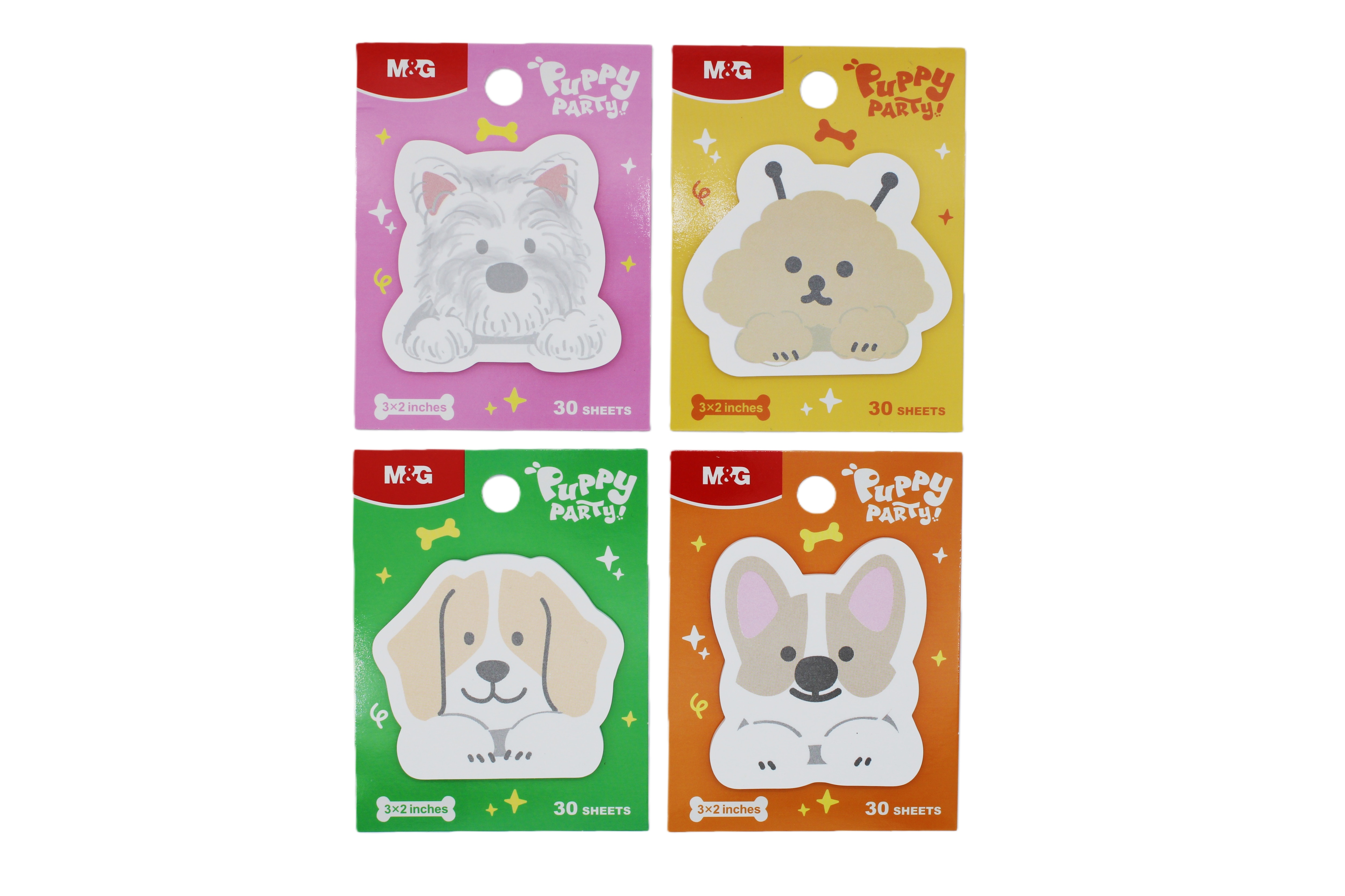 Imagem 0 de Post-Its Adesivos Festa de Cachorros (30 Folhas) M&G