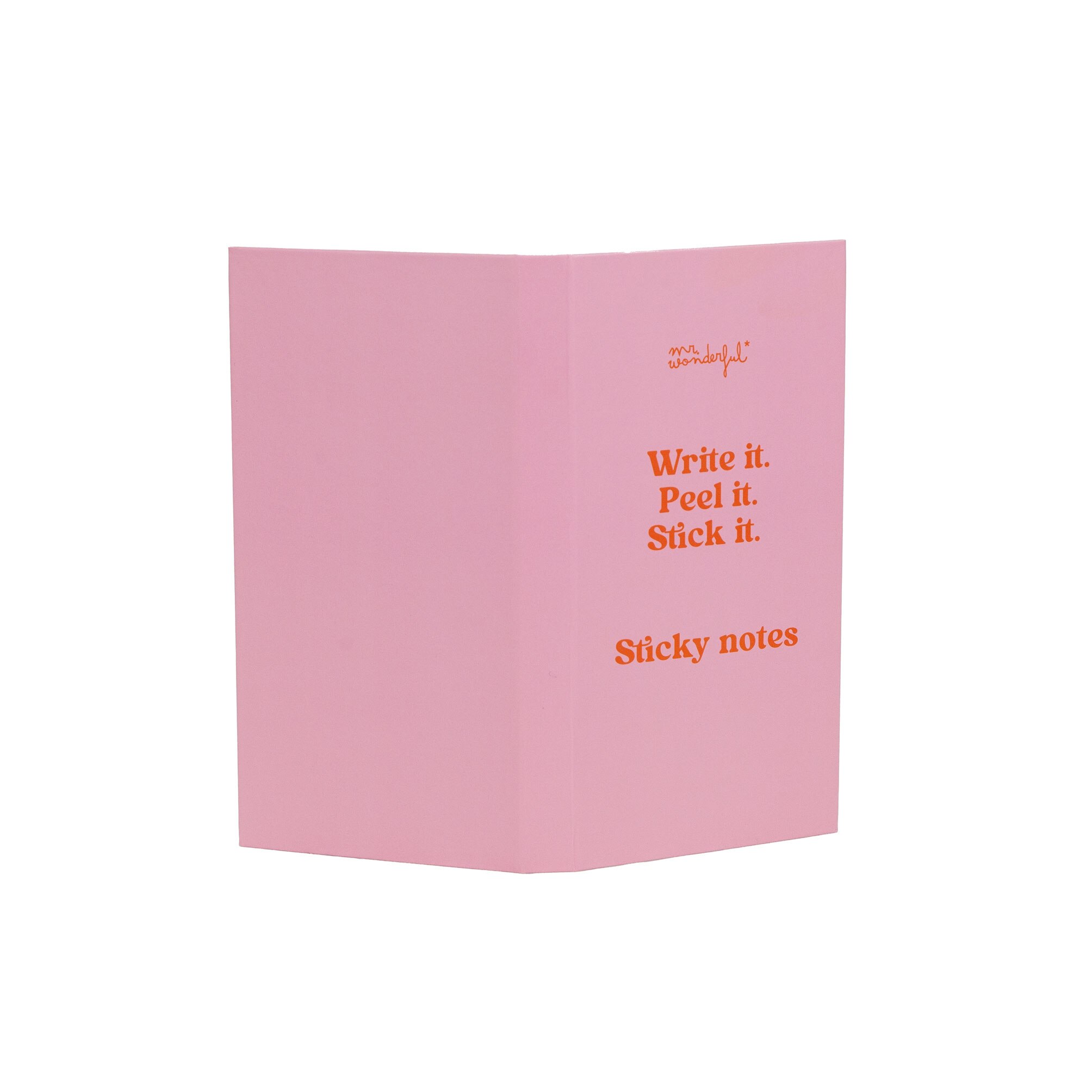 Conjunto de notas adesivas Mr Wonderful:Write it. Peel it. Stick it 5