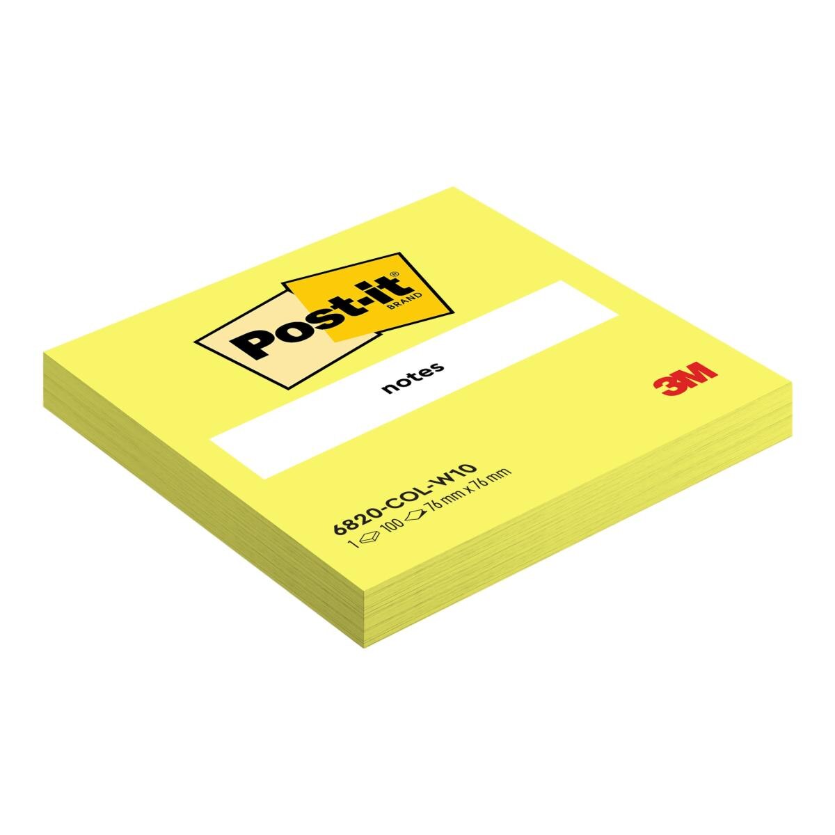 Notas autoadesivas Post-it, cores Sortidas de 76 x 76 mm. 100 Folhas por bloc Multicolor-4