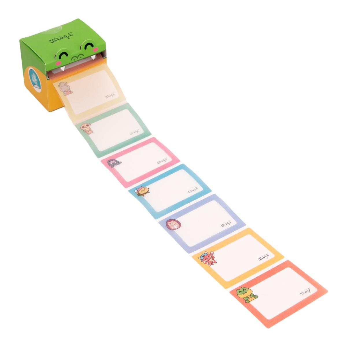 Dispensador de notas adhesivas transparentes Mr Wonderful Cocodrilo Multicolor-4