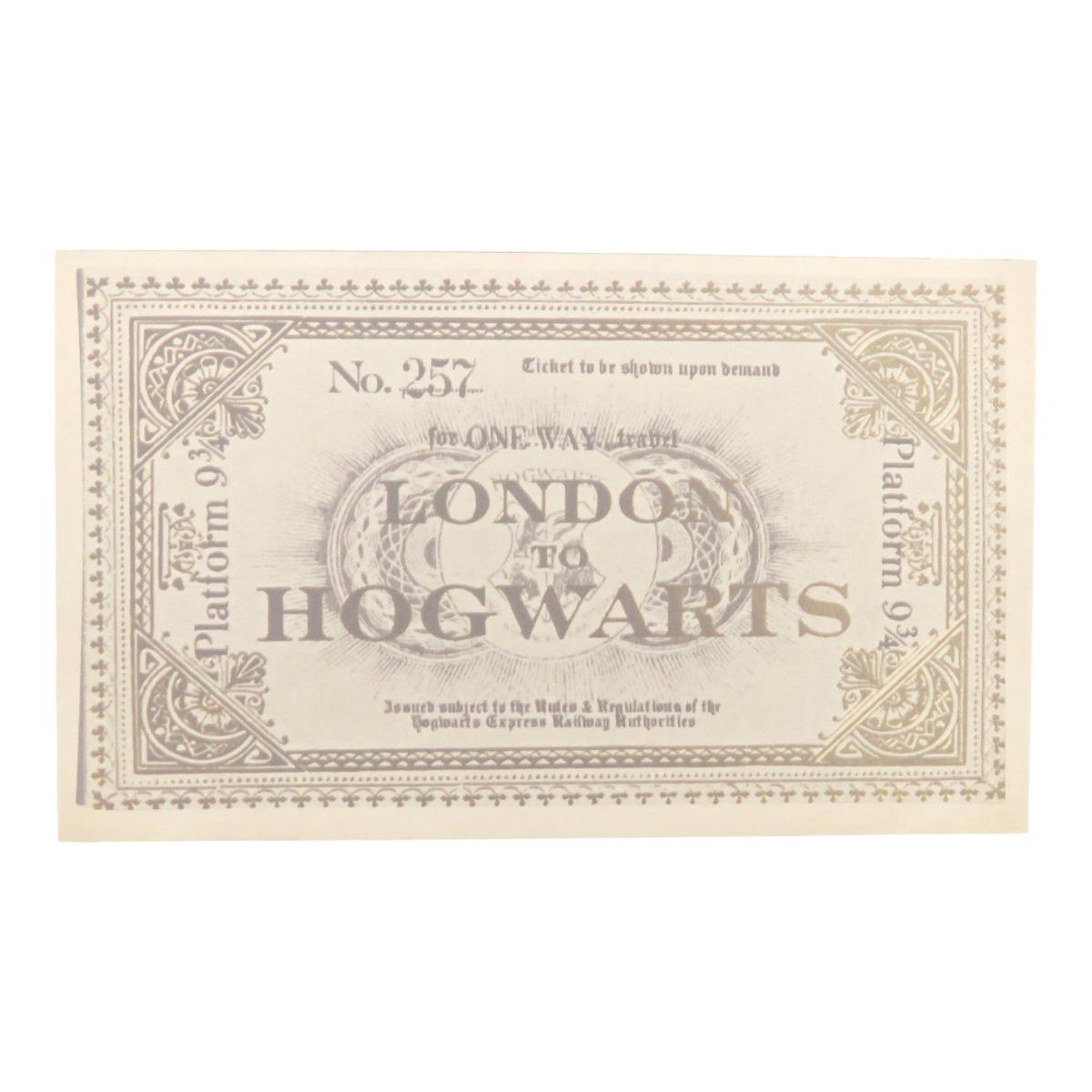 Imagem 0 de Bloco de Notas Bilhete Hogwarts Mundo Carta Harry Potter CyP Brands - Bege Multicolor