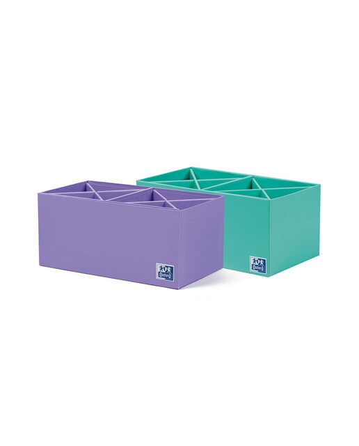 Organizador portabolis de cartón forrado 2x4 Oxford surtido Surtido-1