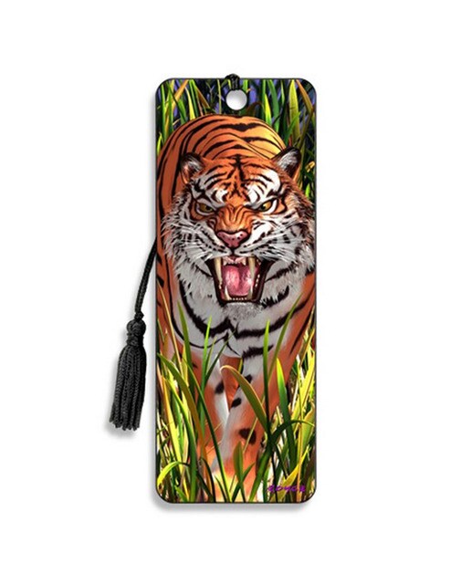 Imagem 0 de Marcador de Páginas 3D Tiger Trouble Art Game Multicolor