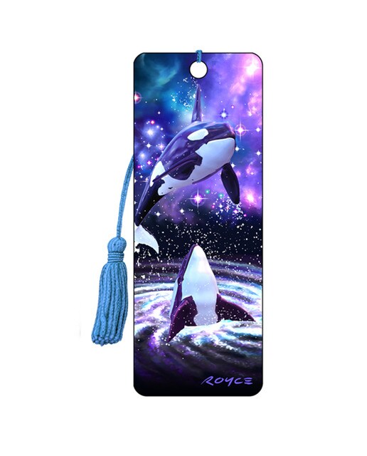 Marcador de páginas 3D Orcas Espaciais Catwalk 1