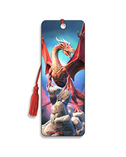 Marcador de Páginas 3D com Borla Dragão Vermelho 669 - Multicolor Multicolor-1
