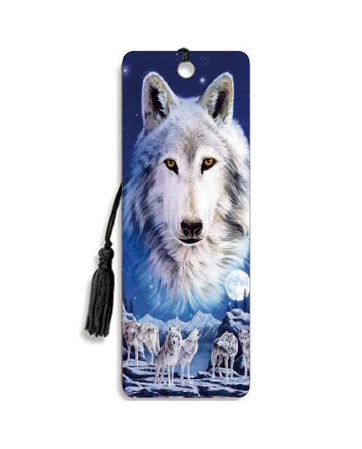 Marcador de Páginas 3D com Borla Matilha de Lobos 669 - Multicolor Multicolor-1