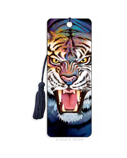 Marcadores de livros 3D com borlas e tigre rabugento Catwalk-669 multicoloridos 1