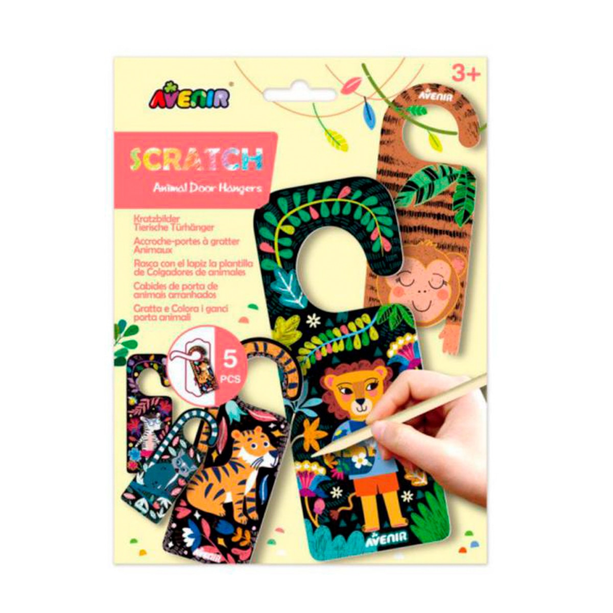 Imagem 0 de Porta-objectos Scratch Animais Avenir Multicolor