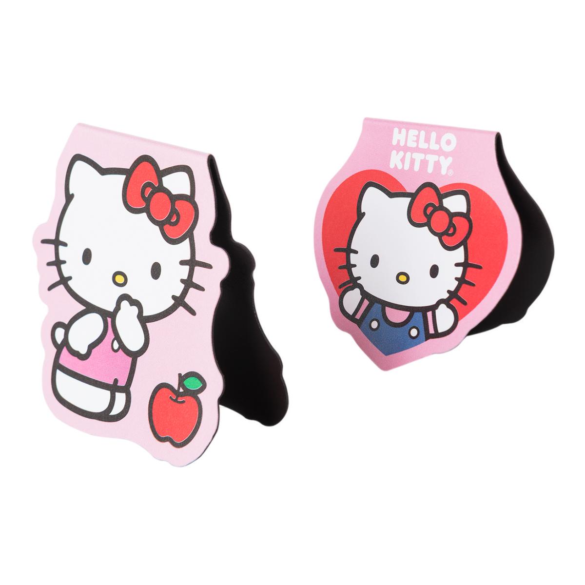 Magenetic bookmarks x 2 HEELO KITTY Mooving Paper Rosa-2