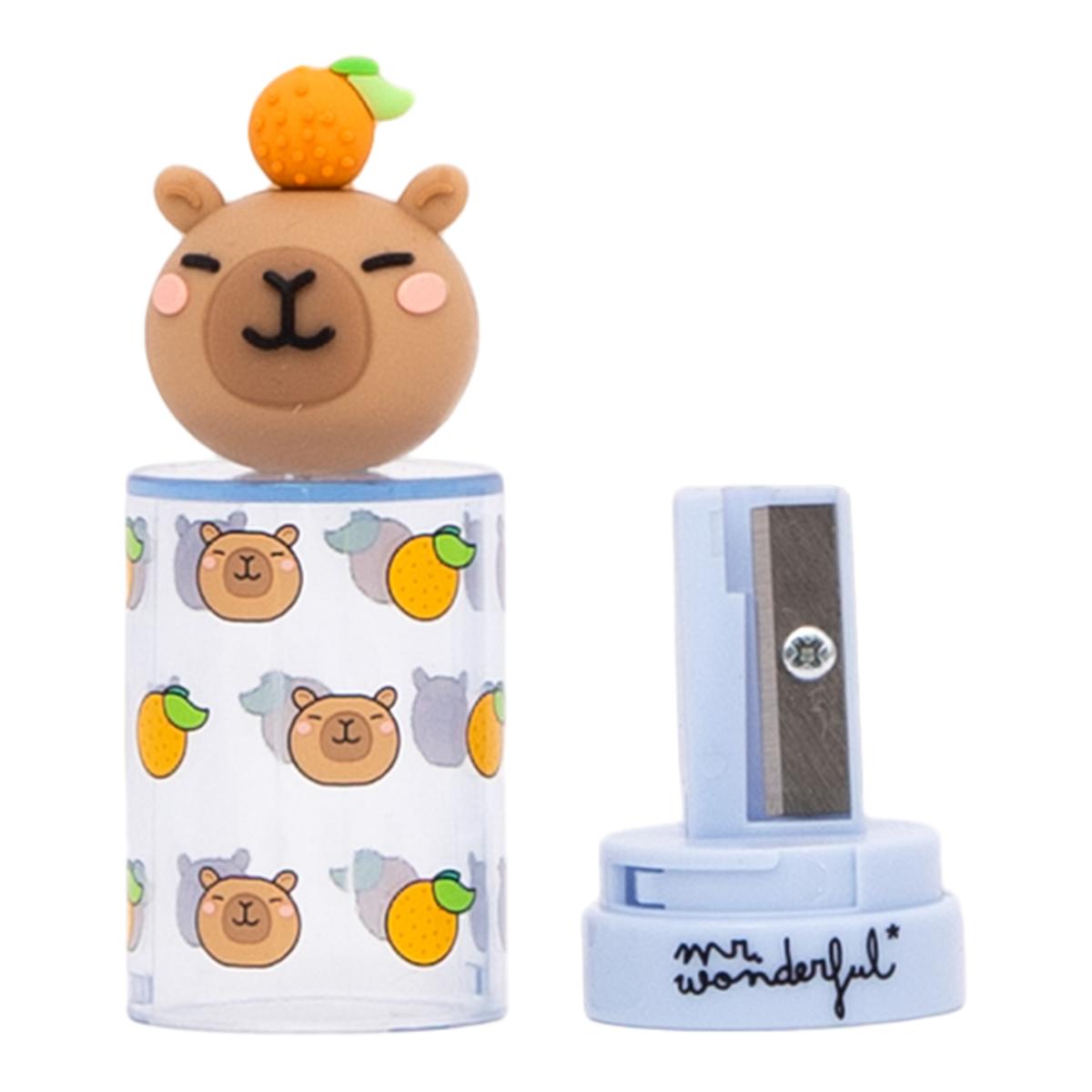 Sacapuntas con depósito Mr Wonderful Capibara Multicolor-3