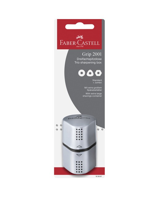 Imagem 0 de Blister com 1 apara-lápis com 3 orifícios e reservatório extra grande Faber-Castell