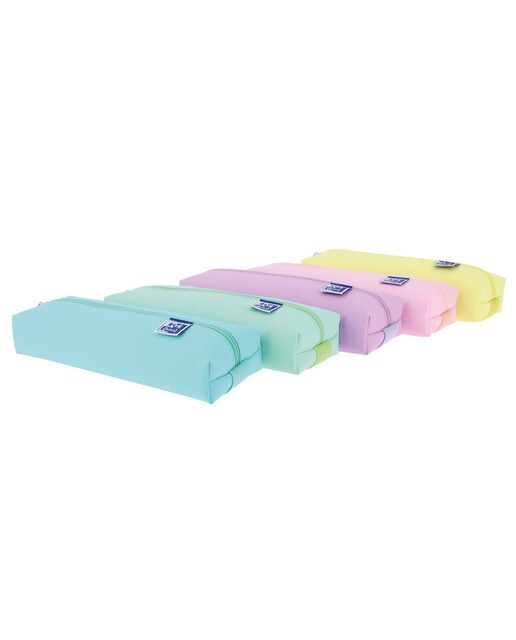 Imagem 0 de Estojo Retangular Médio Esponjoso Kangoo Live&Go 22x7x3,5 cm - Cores Pastel
