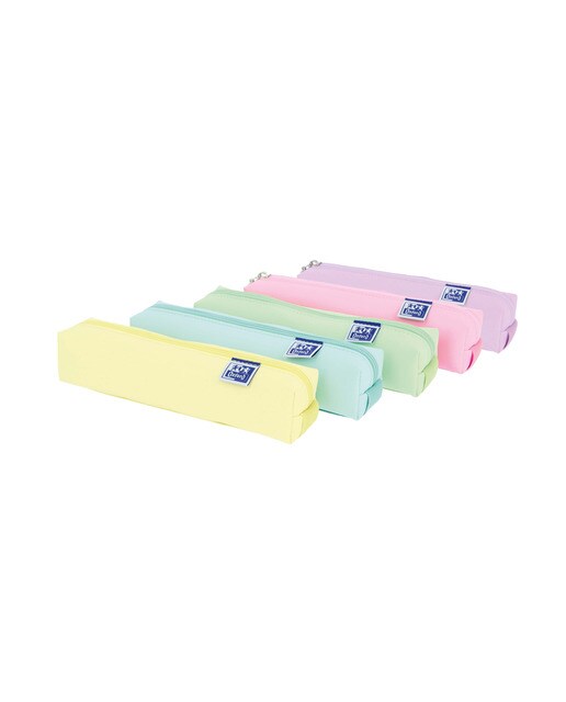 Estuche Cuadrado Pequeño Esponjoso 22x4x4 cm Kangoo Live&Go Oxford Colores Pastel Surtido-1