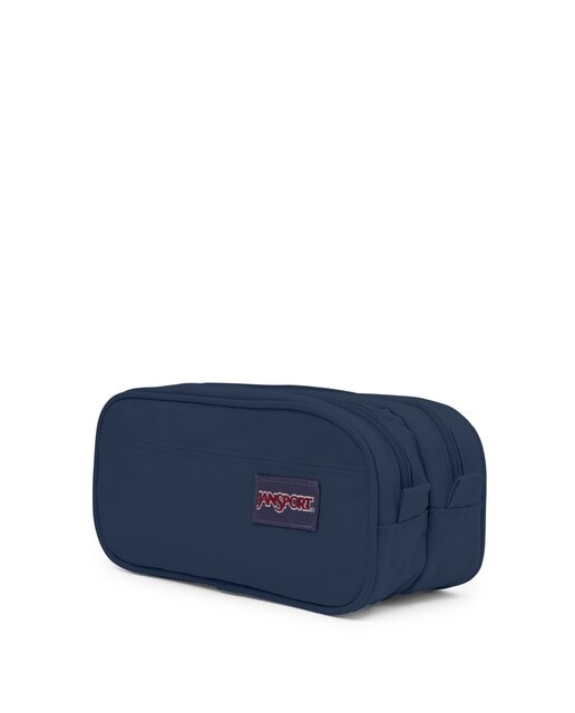 Estojo com Dois Compartimentos e Fecho de Correr Large Accessory Pouch - Azul marinho Azul / azul marinho-3