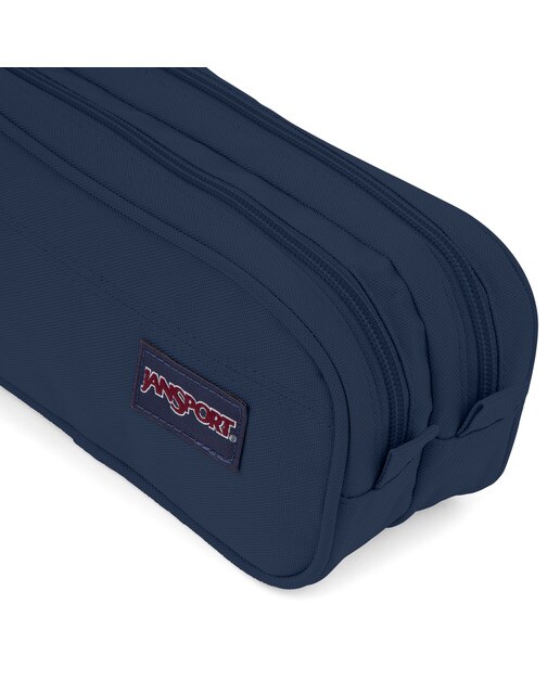 Estojo com Dois Compartimentos e Fecho de Correr Large Accessory Pouch - Azul marinho Azul / azul marinho-5