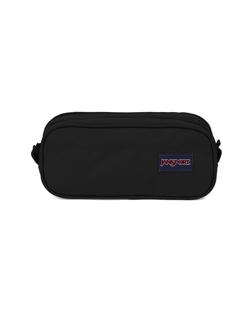 Estojo com Dois Compartimentos e Fecho de Correr Large Accessory Pouch - Preto Preto-1