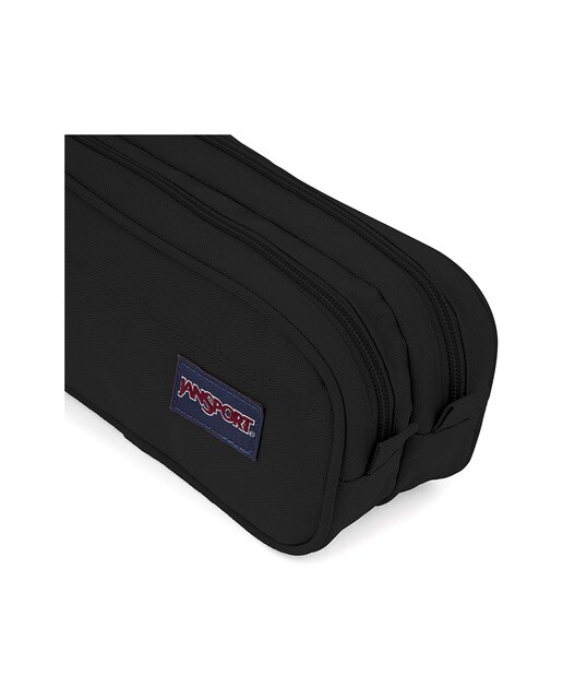 Estojo com Dois Compartimentos e Fecho de Correr Large Accessory Pouch - Preto Preto-3