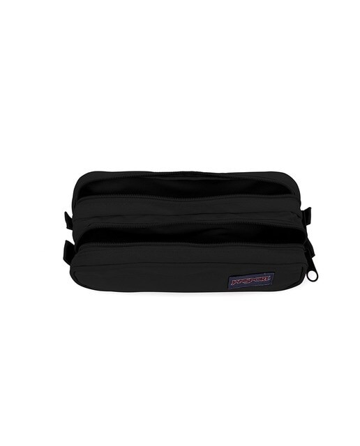 Estojo com Dois Compartimentos e Fecho de Correr Large Accessory Pouch - Preto Preto-5