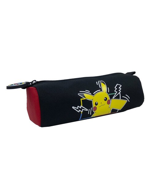 Estojo Simples Cilíndrico Pokémon Colorful Collection - Preto e Estampado Multicolor Preto / Multicolor-3