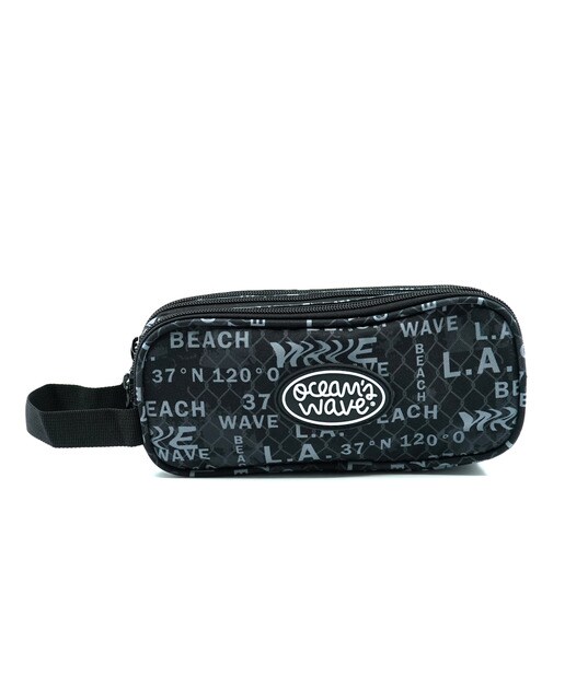 Estojo de 3 Fechos de Correr West Coast - Preto Preto / Cinzento-6
