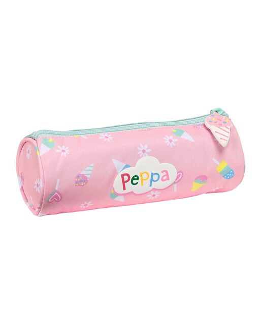 Estojo Simples Redondo Peppa Pig Ice Cream - Rosa-Claro/Verde Menta Rosa / Verde-2