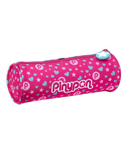 Estojo Simples Redondo Pinypon - Rosa/Azul Rosa / Azul-2