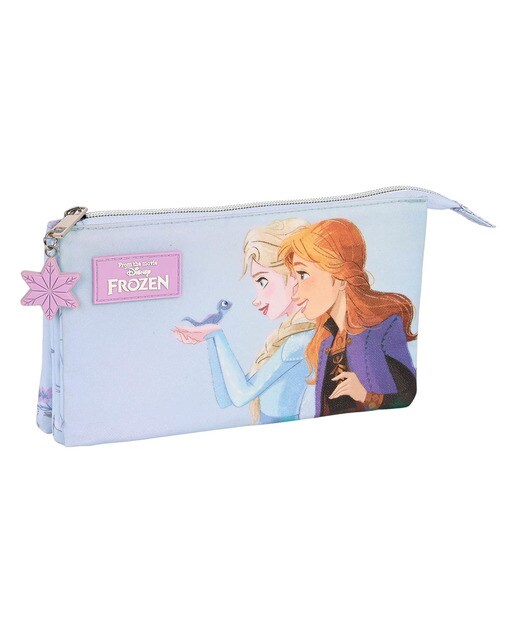 Estojo Simples Triplo Frozen Believe - Lilás Lilás-1