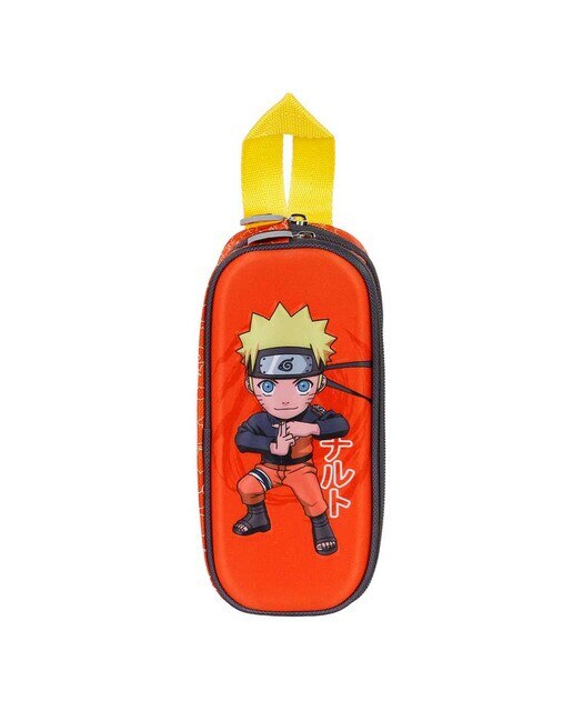 Estojo Simples Duplo 3D Chikara Naruto - Vermelho Vermelho-2
