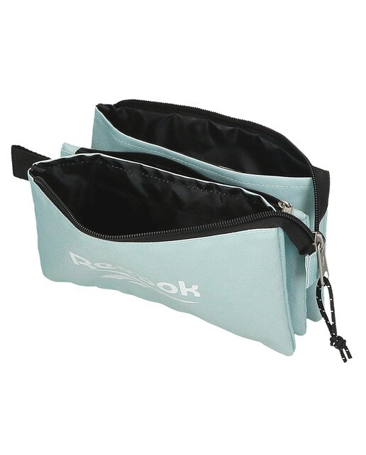 Estojo três compartimentos Reebok Boston cinzento Turquesa-3