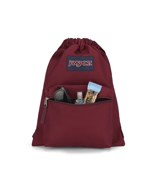 Mochila desportiva juvenil e ligeira Jansport vermelho granada Vermelho/Grená-4