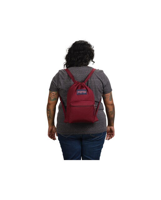 Mochila desportiva juvenil e ligeira Jansport vermelho granada Vermelho/Grená-7