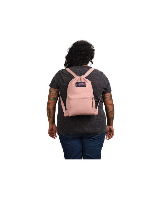Mochila desportiva juvenil e ligeira Jansport rosa claro Rosa-claro-7