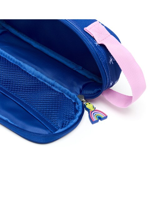 Estojo para crianças com a personagem Kids princess kitty hug e Draeger rainbow azul Azul-3