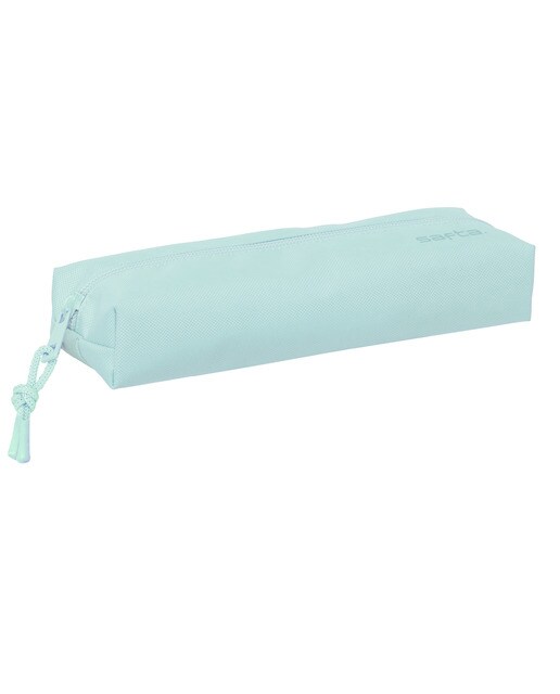 Estojo retangular para lápis com elástico 22cm Safta azul claro Azul-claro-1