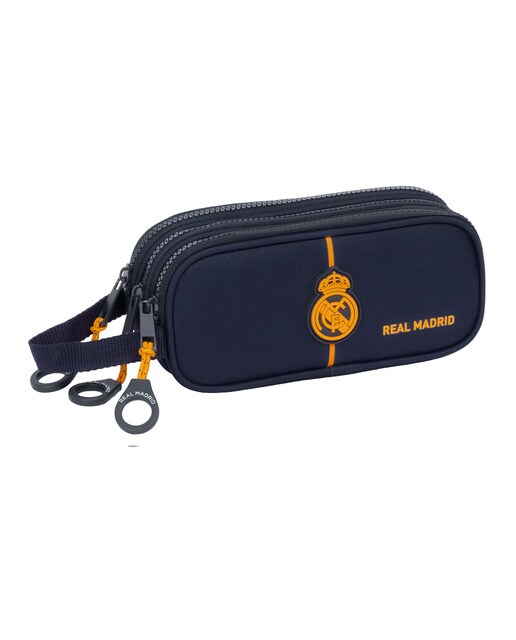 Estojo triplo Real Madrid C.F. azul marinho 1