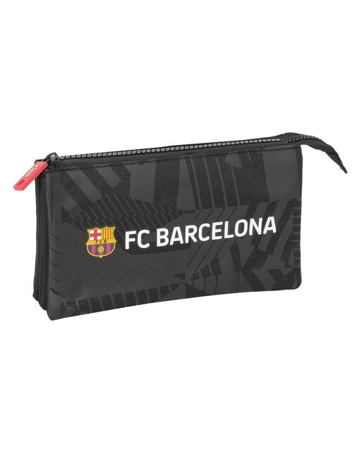Estojo triplo F.C. Barcelona preto 1
