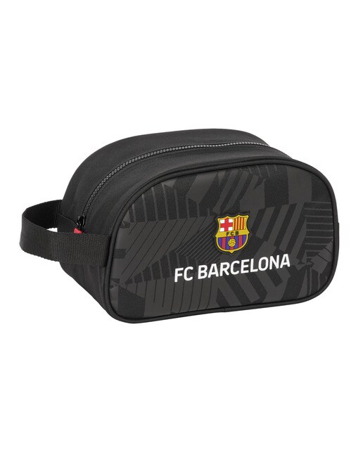 Necessaire 1 pega adaptável ao trolley F.C. Barcelona Safta preto. Preto-1