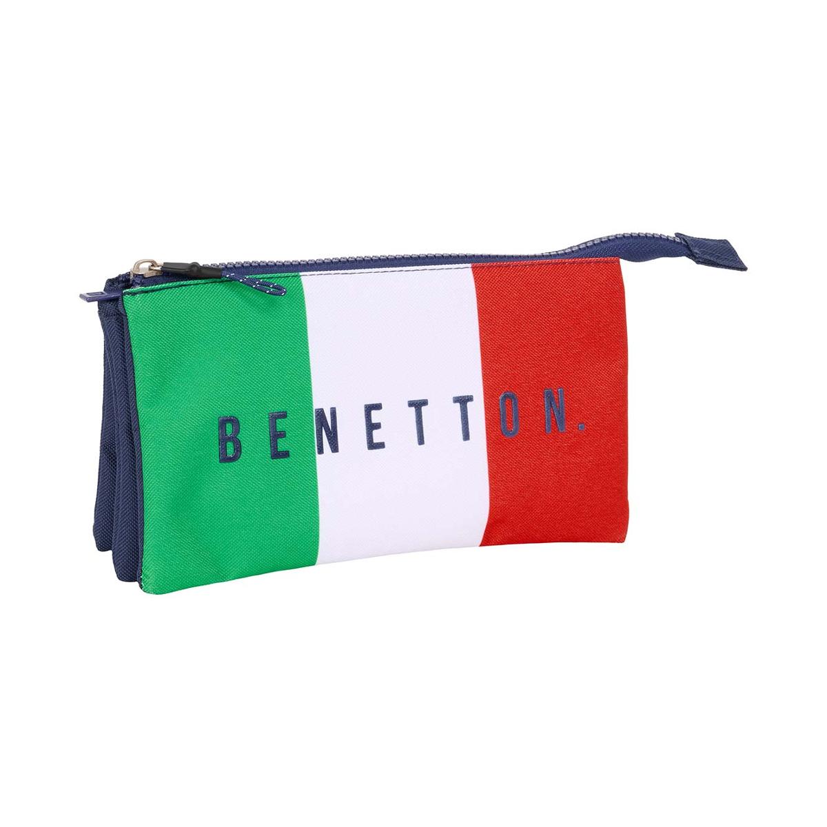 Imagen 0 de Portatodo triple Benetton Safta azul marino