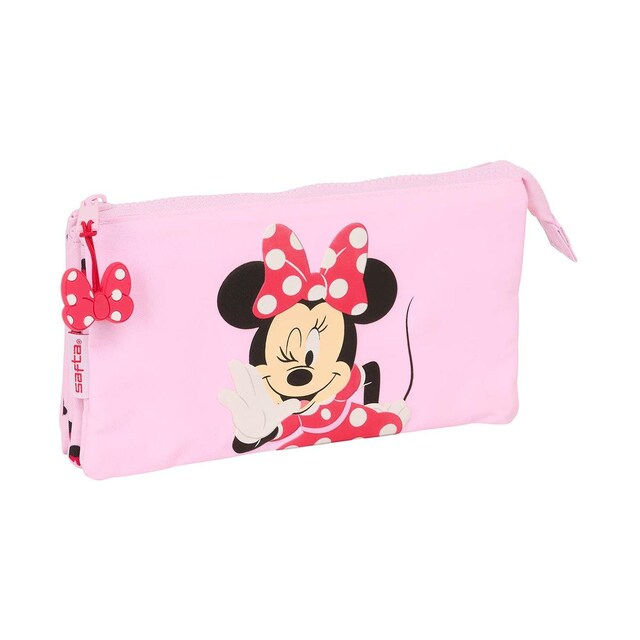 Imagen 0 de Portatodo triple Minnie Safta rosa claro