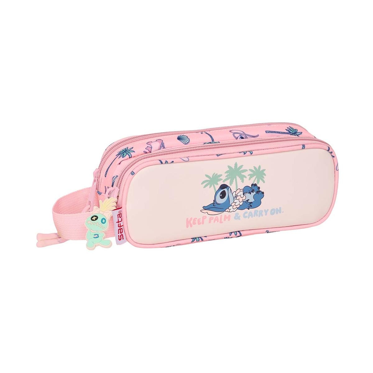 Estojo duplo Lilo & Stitch Safta rosa pastel Rosa-pastel-1