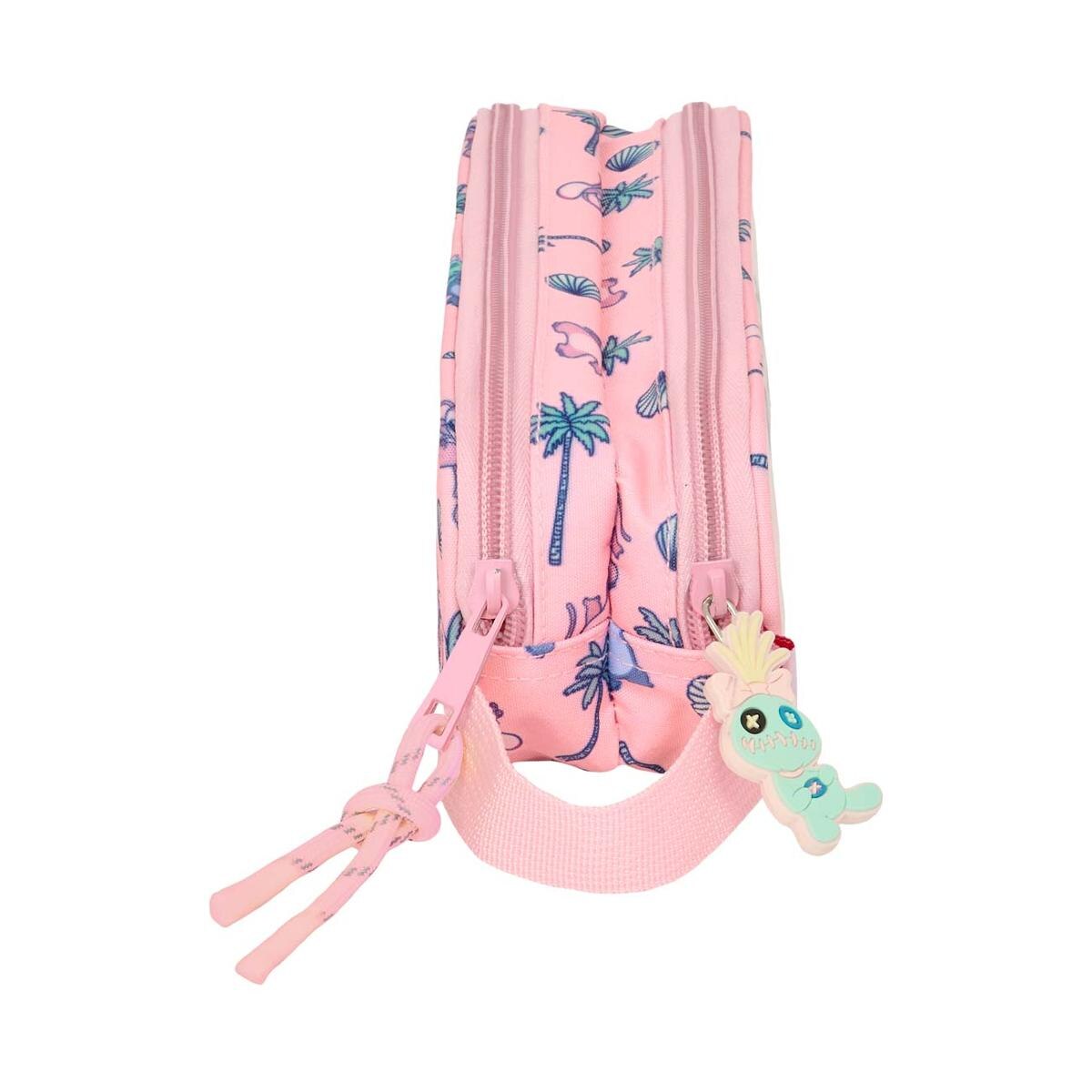 Estojo duplo Lilo & Stitch Safta rosa pastel Rosa-pastel-3