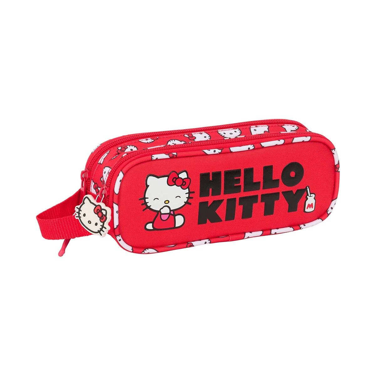 Estojo duplo Hello Kitty Safta vermelho Vermelho / Branco-1