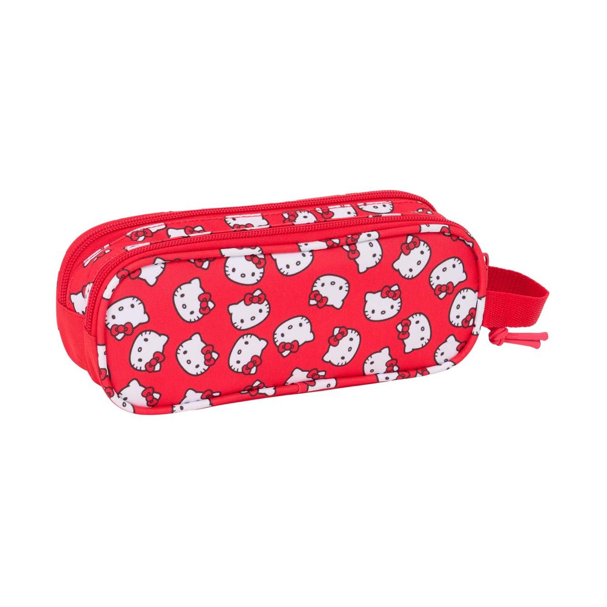 Estojo duplo Hello Kitty Safta vermelho Vermelho / Branco-2