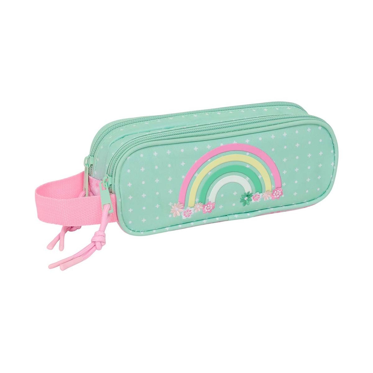 Imagen 0 de Portatodo doble Glowlab Safta rosa claro y menta