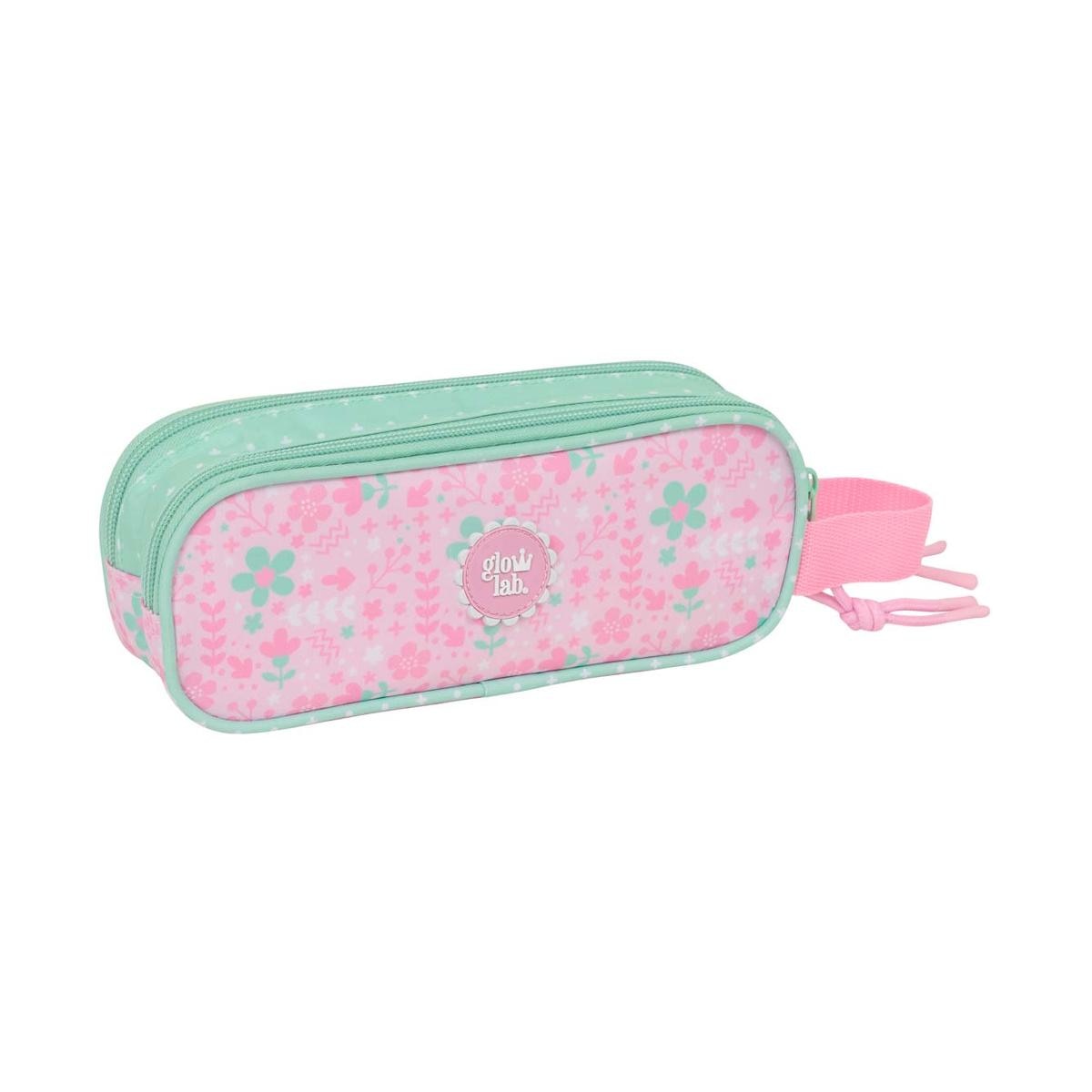 Portatodo doble Glowlab Safta rosa claro y menta Rosa claro-2