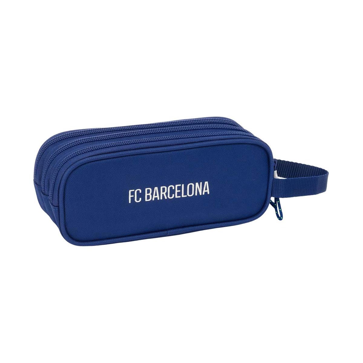 Portatodo triple F.C. Barcelona azul marino Azul marino-2