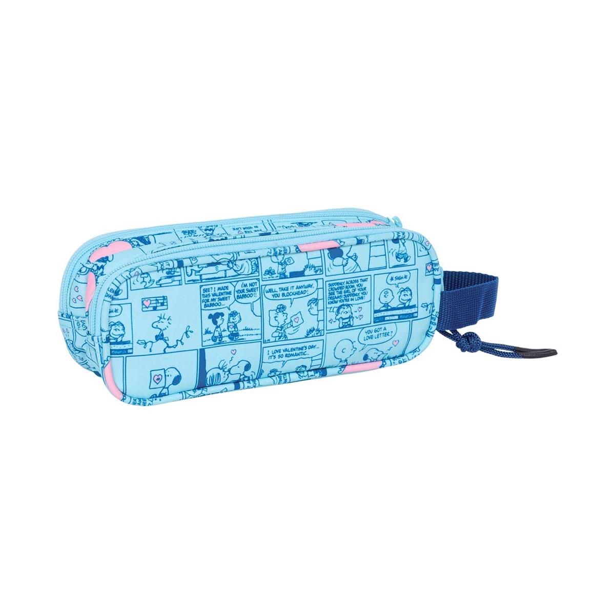 Portatodo doble Snoopy Safta azul claro Azul claro-2